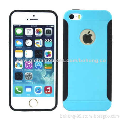 Phone Covers for iPhone 5S, Made of TPU and PC Materials